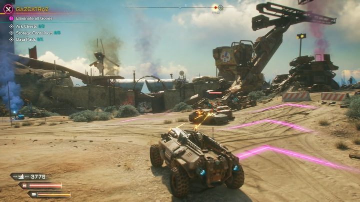 W tej lokacji znajdziesz 2 ark chests, 5 storage containers i 1 data pads - Kryjówki bandytów w lokacji Kręte kaniony | Rage 2 - Rage 2 - poradnik do gry