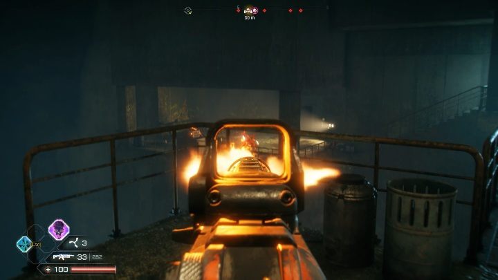 Gdy dotrzesz do końca szybu skręć w prawo - Gniazda Miażdżycieli w lokacji Zrujnowany Szyb | Gniazda Miażdżycieli w Rage 2 - Rage 2 - poradnik do gry