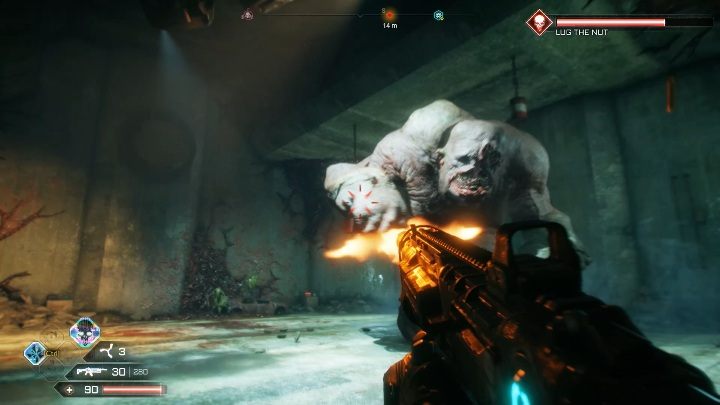 Na końcu lokacji spotkasz Lug The Nut - Gniazda Miażdżycieli w lokacji Zrujnowany Szyb | Gniazda Miażdżycieli w Rage 2 - Rage 2 - poradnik do gry