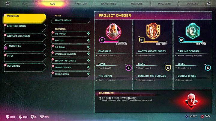 Nie możesz przystąpić do misji Projekt Sztylet dopóki nie zaliczysz wszystkich poprzednich misji fabularnych - Projekt Sztylet | Solucja gry Rage 2 - Rage 2 - poradnik do gry