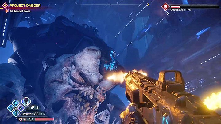 Po wyeliminowaniu standardowych wrogów musisz po raz ostatni wznowić atakowanie bossa - Projekt Sztylet | Solucja gry Rage 2 - Rage 2 - poradnik do gry