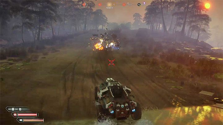 Po tym jak zbliżysz się do wrogiego konwoju nie próbuj od razu atakować przywódcy, czyli zdecydowanie największego pojazdu - Przystanek na żądanie | Trofeum w Rage 2 - Rage 2 - poradnik do gry