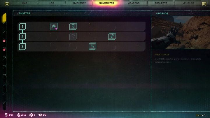 Odległe roztrzaskanie (Warping Shatter) - zwiększa odległość, na którą możesz się przenieść - Roztrzaskanie - Nanotryty w Rage 2 - Rage 2 - poradnik do gry