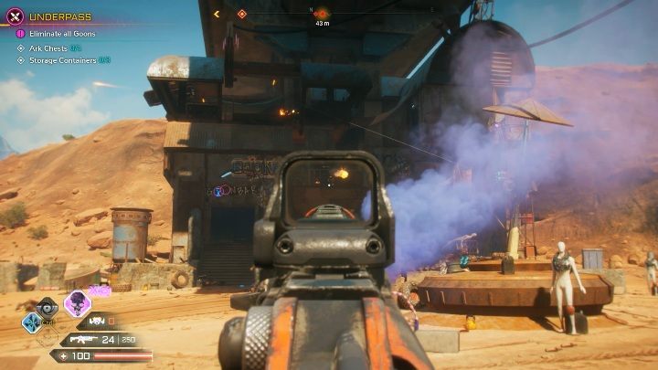 W tej lokacji znajdziesz 1 ark chests i 3 storage containers - Kryjówki bandytów w lokacji Przerwany Trakt | Rage 2 - Rage 2 - poradnik do gry