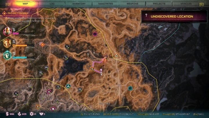 Wąwóz Brzytowników znajduje się w zachodniej części lokacji, koło Wieży Władzy - Kryjówki bandytów w lokacji Przerwany Trakt | Rage 2 - Rage 2 - poradnik do gry