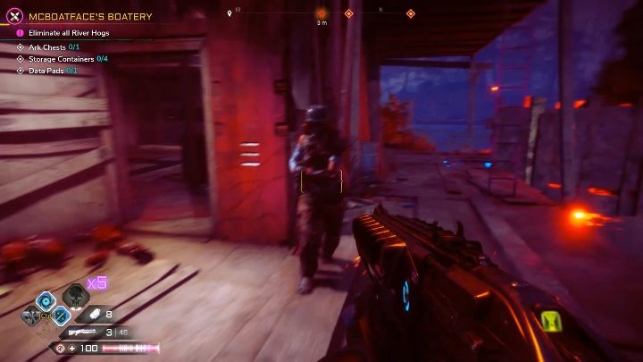 W tej lokacji znajdziesz 1 ark chests, 1 data pad i 4 storage containers - Kryjówki bandytów w lokacji Bagna Sekreto | Rage 2 - Rage 2 - poradnik do gry