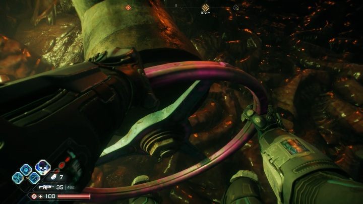 Przed wejściem do bossa musisz odkręcić właz, jest on bardzo widoczny, ponieważ ma fioletowy kolor - Gniazda Miażdżycieli w lokacji Kotlina Brudu | Gniazda Miażdżycieli w Rage 2 - Rage 2 - poradnik do gry