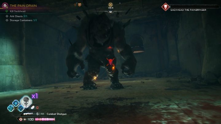 Sackhead będzie nacierał na ciebie jeśli staniesz na jego drodze - Gniazda Miażdżycieli w lokacji Bólozboirnik | Gniazda Miażdżycieli w Rage 2 - Rage 2 - poradnik do gry