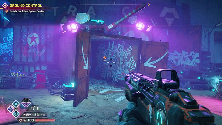 Przed wejściem do centrum kosmicznego rozstawiła się spora grupa zbirów - Kontrola lotów | Solucja gry Rage 2 - Rage 2 - poradnik do gry