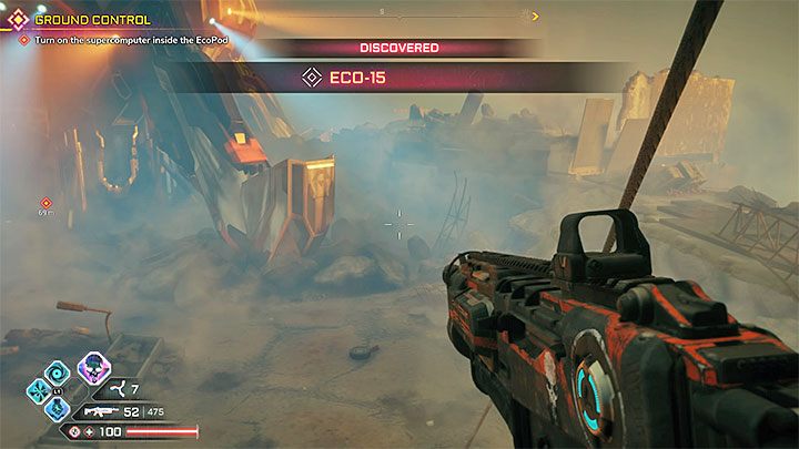 Po tym jak kapsuła Eco-15 wyląduje na pobliskim parkingu wyskocz przez rozbite duże okno i zjedź na linie (nie zeskakuj na dół, bo zginiesz w wyniku upadku z dużej wysokości - Kontrola lotów | Solucja gry Rage 2 - Rage 2 - poradnik do gry