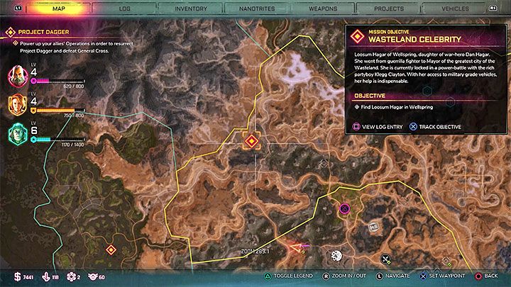 Musisz dotrzeć do miasta Wellspring, które znajduje się w północno-zachodniej części regionu Rozdarte Równiny (Torn Plains) - wybierz dowolną drogę prowadzącą do tej lokacji - Gwiazda Pustkowi | Solucja gry Rage 2 - Rage 2 - poradnik do gry