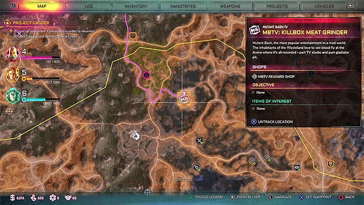 Na potrzeby tego tego celu misji musisz odwiedzić jedną z aren Mutant Bash TV - Maszynkę Mięsa w Komnacie Śmierci (Killbox Meat Grinder) z regionu Przerwany Trakt (Broken Tract) - Gwiazda Pustkowi | Solucja gry Rage 2 - Rage 2 - poradnik do gry