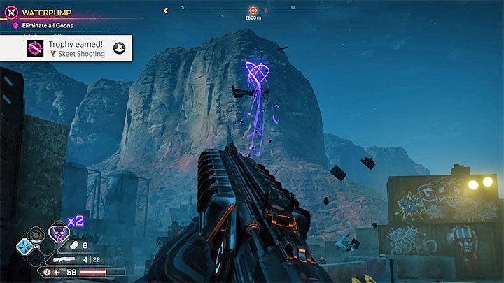 Na potrzeby odblokowania trofeum musisz trafić przeciwnika breneką (Slug Shot) - Strzelanie do rzutków | Trofeum w Rage 2 - Rage 2 - poradnik do gry