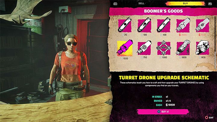 W celu ulepszenia drona musisz kupować schematy ulepszeń (Upgrade Schematic) od handlarzy ze świata gry - Wybuchowe zakończenie | Trofeum w Rage 2 - Rage 2 - poradnik do gry