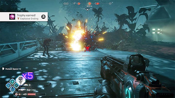 Po spełnieniu wszystkich wymagań dotrzyj do dowolnej grupy słabszych przeciwników z poziomów 1-5, np - Wybuchowe zakończenie | Trofeum w Rage 2 - Rage 2 - poradnik do gry