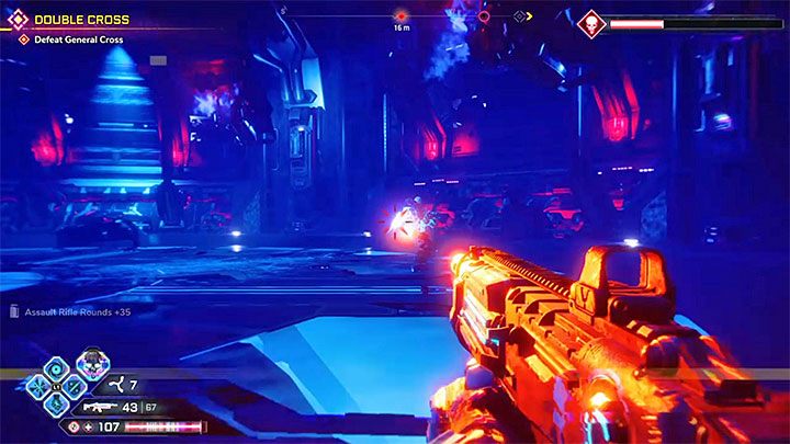 Druga faza pojedynku załącza się po tym jak generałowi Crossowi pozostanie 1/3 paska zdrowia - Generał Cross | Boss w Rage 2 - Rage 2 - poradnik do gry