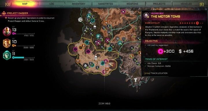 Grobowiec Silnika znajduje się na południowej części lokacji Dune Sea - Grobowiec Silnika | Gniazda Miażdżycieli w Rage 2 - Rage 2 - poradnik do gry