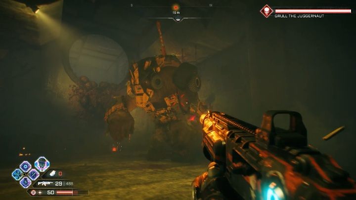 Grull the Juggernaut ma na sobie pancerz - Grobowiec Silnika | Gniazda Miażdżycieli w Rage 2 - Rage 2 - poradnik do gry