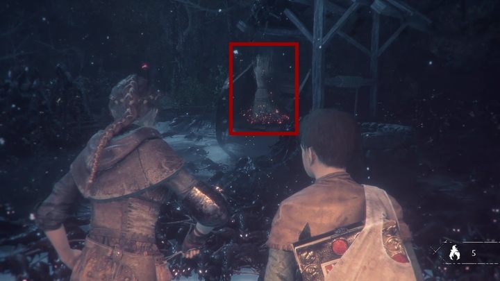 Przedmioty, które można podpalić lekko się żarzą. - A Plague Tale Innocence: Szczury - jak unikać? - A Plague Tale Innocence - poradnik do gry