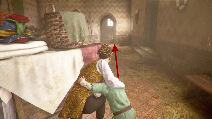 Tam będziesz musiał ponownie poczekać, aż wrogowie nie będą patrzeć i prześlizgnąć się za osłonami do niewielkiego składziku - A Plague Tale Innocence: Dziedzictwo rodu De Rune - solucja, opis przejścia - A Plague Tale Innocence - poradnik do gry