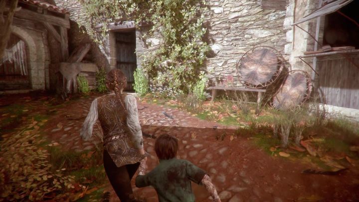 Po wejściu do środka, odbędziesz krótką rozmowę z wybawczynią - A Plague Tale Innocence: Nieznajomi - solucja, opis przejścia - A Plague Tale Innocence - poradnik do gry