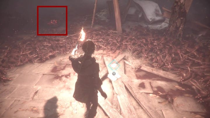 Po tej akcji wróć do pierwszego paleniska i wyjdź przez drzwi znajdujące się na wprost od wejścia - A Plague Tale Innocence: Odwet - solucja, opis przejścia - A Plague Tale Innocence - poradnik do gry