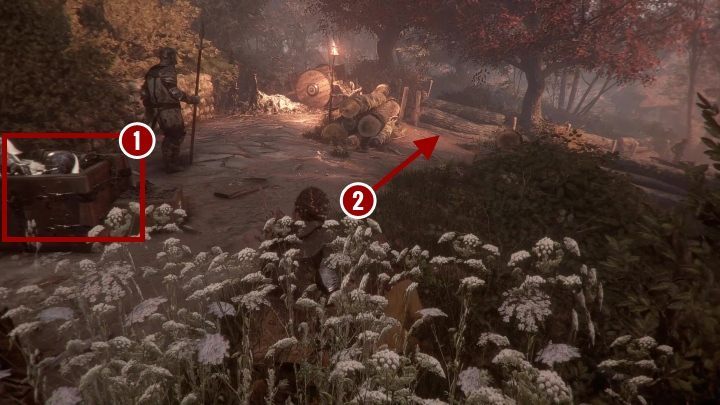 Następnie trafisz na przeciwnika strzegącego dalszej drogi - A Plague Tale Innocence: Uczeń - solucja, opis przejścia - A Plague Tale Innocence - poradnik do gry