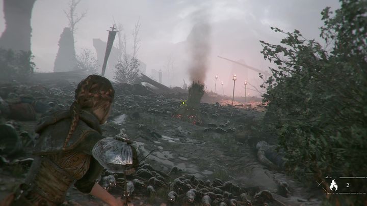 Niedługo potem, droga znów zostanie odcięta przez szczury - A Plague Tale Innocence: Czas kruków - solucja, opis przejścia - A Plague Tale Innocence - poradnik do gry
