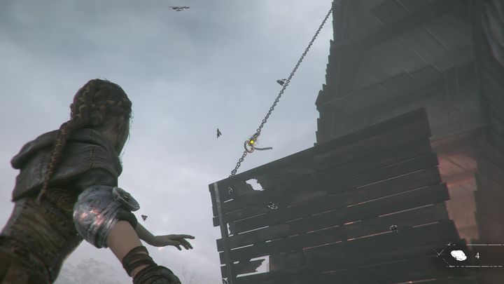 Po zlikwidowaniu wroga zabierz znajdujący się w okolicy kij i podpal go o palenisko - A Plague Tale Innocence: Czas kruków - solucja, opis przejścia - A Plague Tale Innocence - poradnik do gry