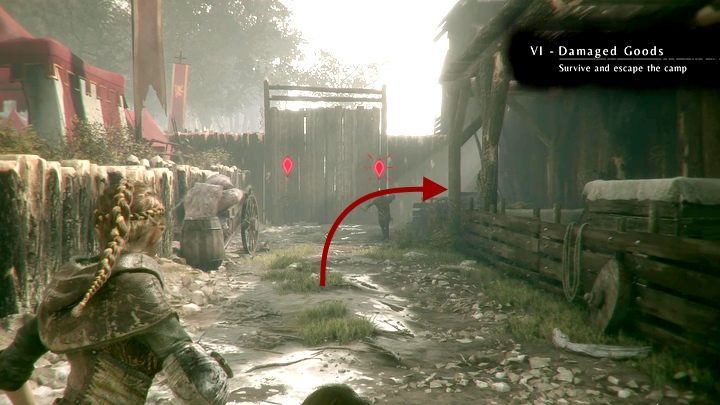 Dzięki temu wyjdziesz po drugiej stronie muru - A Plague Tale Innocence: Wybrakowany towar - solucja, opis przejścia - A Plague Tale Innocence - poradnik do gry
