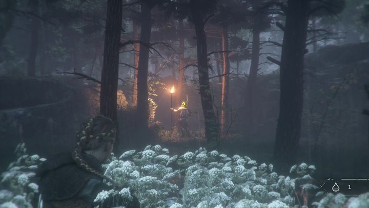 W pewnym momencie trafisz na spore skupisko wrogów - A Plague Tale Innocence: Droga przed nami - solucja, opis przejścia - A Plague Tale Innocence - poradnik do gry