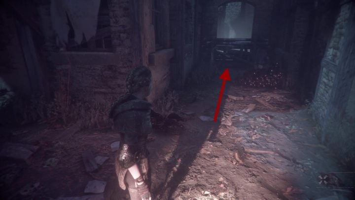 Podążając dalej tą drogą trafisz na dziedziniec uniwersytetu - A Plague Tale Innocence: W cieniu zamkowych murów - solucja, opis przejścia - A Plague Tale Innocence - poradnik do gry