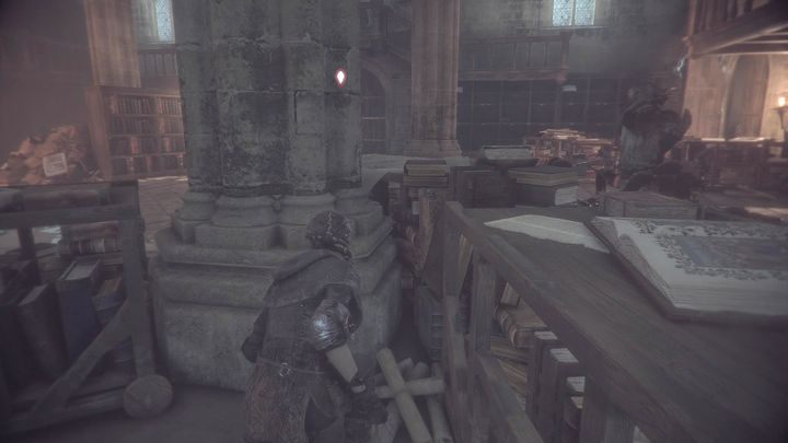 W zależności od tego, gdzie zginęli twoi przeciwnicy, przejdź dalej lub przesuń sobie lampę, by utorować sobie drogę - A Plague Tale Innocence: Ścieżka wśród róż - solucja, opis przejścia - A Plague Tale Innocence - poradnik do gry