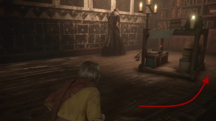 Przy wejściu, poczekaj aż jeden z mnichów odejdzie - A Plague Tale Innocence: Więzy krwi - solucja, opis przejścia - A Plague Tale Innocence - poradnik do gry
