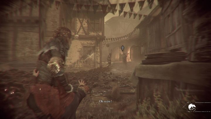 Idąc dalej trafisz na spory oddział wrogów - A Plague Tale Innocence: Koronacja - solucja, opis przejścia - A Plague Tale Innocence - poradnik do gry
