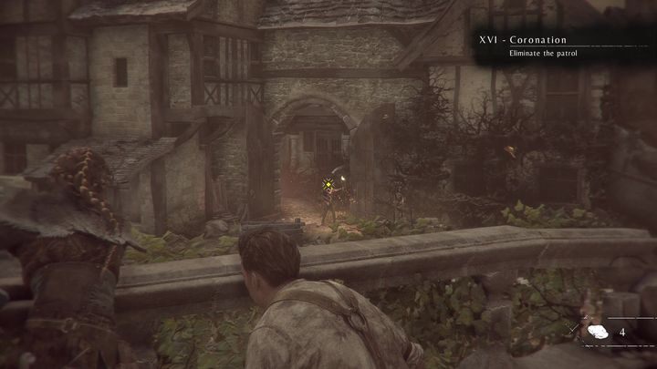 Po walce możesz już przejść przez płonący budynek - A Plague Tale Innocence: Koronacja - solucja, opis przejścia - A Plague Tale Innocence - poradnik do gry