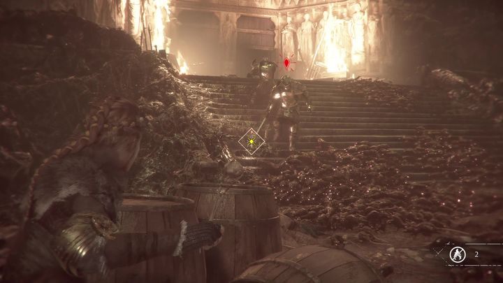 Dzięki temu będziesz mógł wejść do katedry, gdzie czeka Wielki Inkwizytor Vitalis będący finałowym bossem gry - A Plague Tale Innocence: Koronacja - solucja, opis przejścia - A Plague Tale Innocence - poradnik do gry