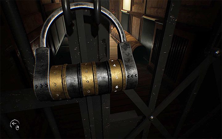 Podejdź do zamkniętej bramki i wejdź w interakcję z kłódką - Zagadka z kłódką | Rozwiązanie zagadki w Layers of Fear 2 - Layers of Fear 2 - poradnik do gry