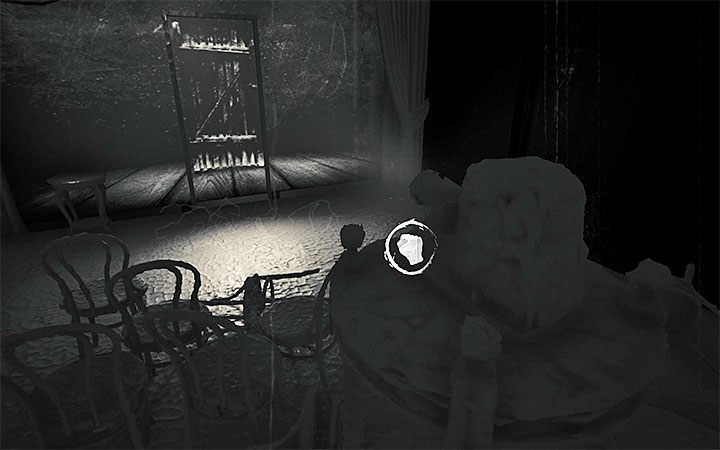 Klatka z właściwymi drzwiami (powyższy obrazek) - Druga zagadka z projektorem | Rozwiązanie zagadki w Layers of Fear 2 - Layers of Fear 2 - poradnik do gry