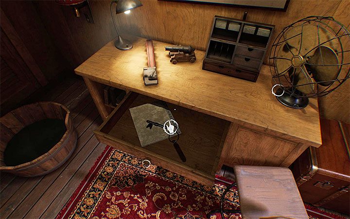Po lewej stronie natrafisz na gwizdek kapitański - Początek eksploracji statku | Solucja Layers of Fear 2 - Layers of Fear 2 - poradnik do gry