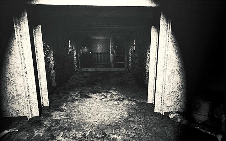 W nagrodę za rozwiązanie zagadki przy niedostępnych do tej pory schodach pojawi się kwiat - Obszar z maszynami i zegarem | Solucja Layers of Fear 2 - Layers of Fear 2 - poradnik do gry