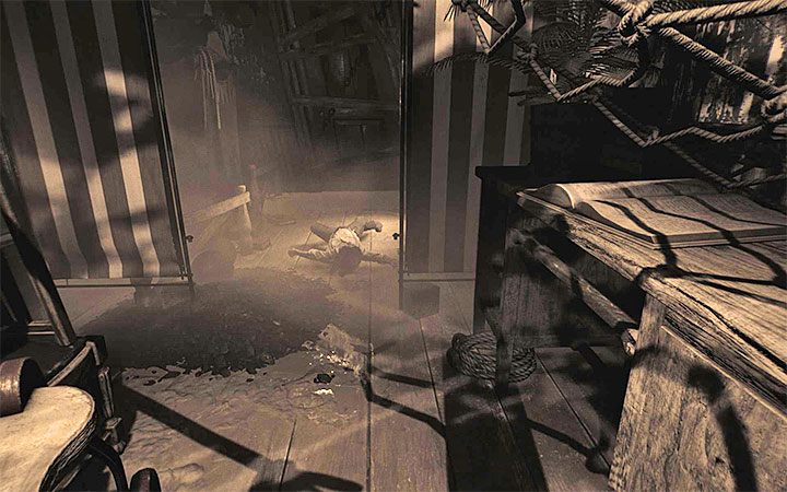 W obu przypadkach powróć na dół i podejdź do leżącej na podłodze Lily - Pokój dziecięcy - trzeci wybór | Solucja Layers of Fear 2 - Layers of Fear 2 - poradnik do gry