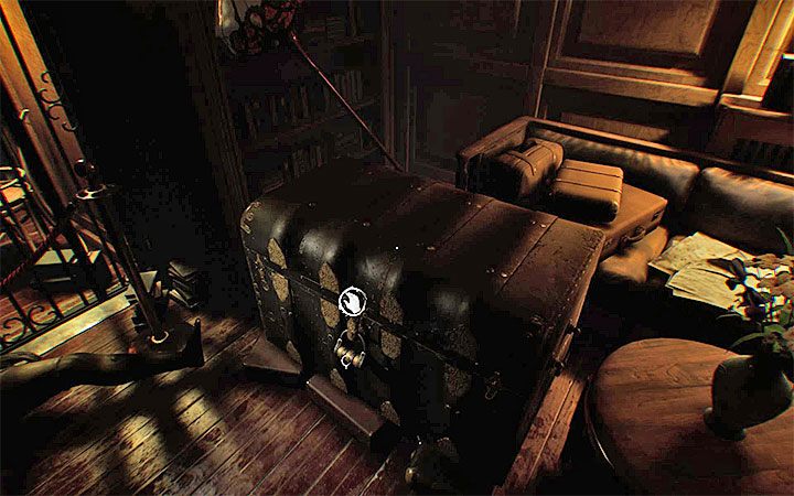 W tym samym pomieszczeniu odnajdziesz też skrzynię z kłódką - Trzecia zagadka z kłódką | Rozwiązanie zagadki w Layers of Fear 2 - Layers of Fear 2 - poradnik do gry