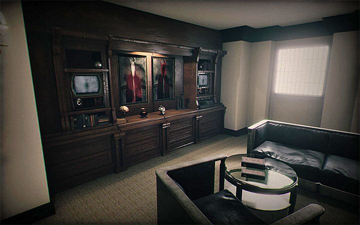 Zagadkę tę zalicza się w jednym z pomieszczeń odwiedzanych po to żeby uwolnić szczura (zagubioną duszę) z klatki - Zagadka z dwoma telewizorami i rentgenami | Zagadki w Layers of Fear 2 - Layers of Fear 2 - poradnik do gry