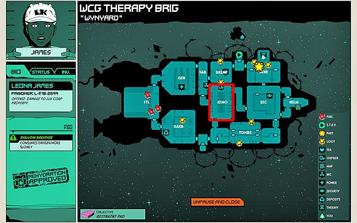 Licznik tlenu znajdująego się w zbiorniku noszonym przez sterowaną postać wyświetlany jest u góry ekranu - Jak odnawiać i zwiększać zapasy tlenu w Void Bastards? - Void Bastards - poradnik do gry
