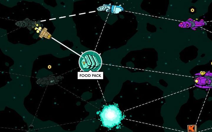 Na paczki z żywnością możesz natrafiać podczas podróżowania po mgławicy - Jak zdobywać żywność i jak leczyć postać w Void Bastards? - Void Bastards - poradnik do gry
