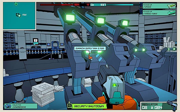 Czwarty sposób to zamówienie dostawy paliwa w pomieszczeniu FILE - Jak zdobywać paliwo w Void Bastards? - Void Bastards - poradnik do gry