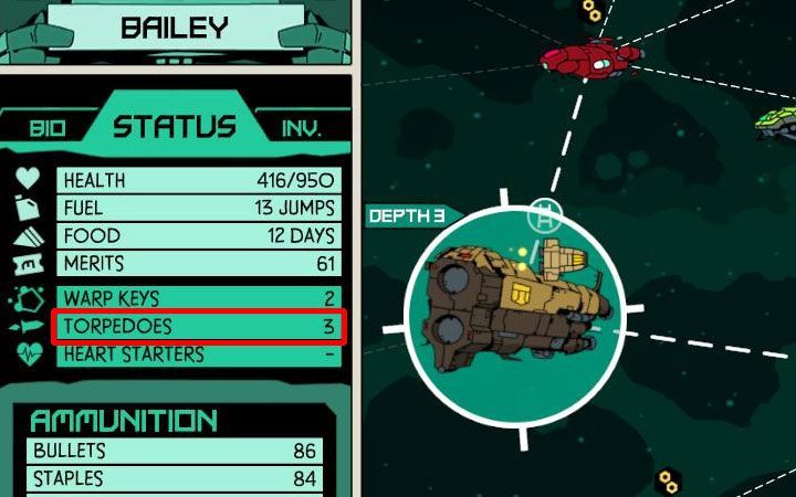 Ten wariant jest możliwy tylko jeśli posiadasz na pokładzie torpedy - Jak radzić sobie z piratami w Void Bastards? - Void Bastards - poradnik do gry