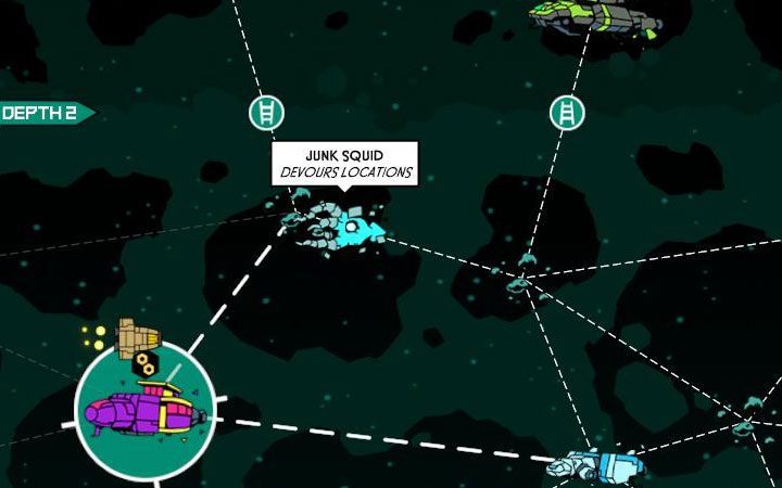 Oprócz wielorybów możesz natrafiać na kałamarnice Junk Squid - Jak radzić sobie z wielorybami w Void Bastards? - Void Bastards - poradnik do gry