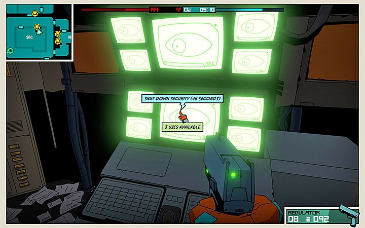 Wyłączenie systemów ochronnych na całym statku to najlepszy sposób rozwiązania problemu z wieżyczkami i robotami, które w przeciwnym razie mogą ci przeszkadzać w komfortowej eksploracji okolicy - Jak pozbywać się wieżyczek i Secbotów w Void Bastards? - Void Bastards - poradnik do gry